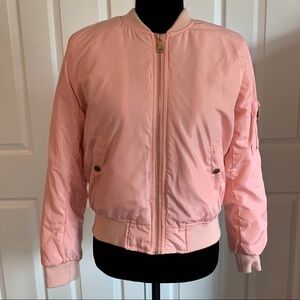 36 Point 5 Bubblegum Pink Satin Puffer Coat